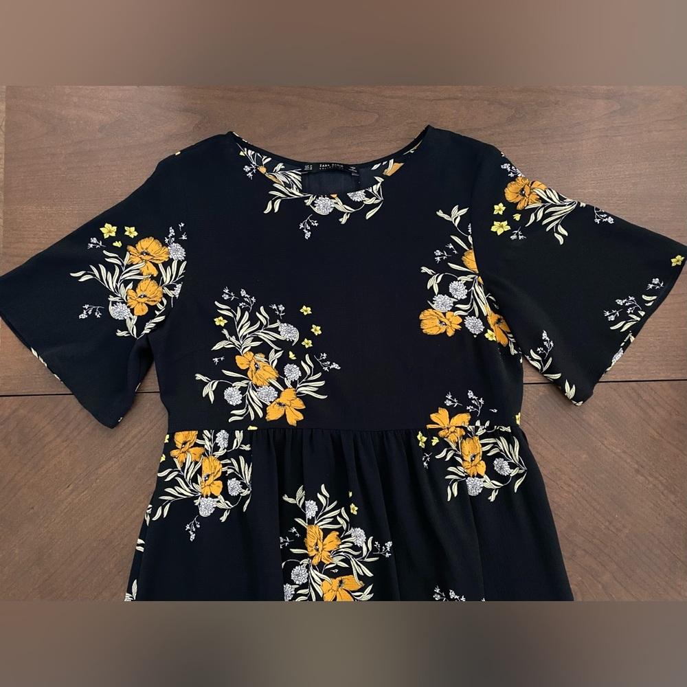 NWOT ZARA 🌼 Floral Midi Dress Sz M - Picture 10 of 16
